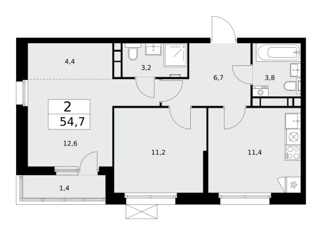 Купить квартиру в ЖК Скандинавия в Москве. Вариант № 163127, 0, площадь -  квм, цена 21476314 рублей