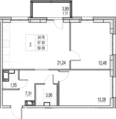 Купить трехкомнатную квартиру в новостройках у метро Звёздная в Санкт-Петербурге. Вариант № 6257281, 0, площадь -  квм, цена 10210000 рублей
