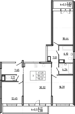 Купить многокомнатную квартиру на улице бульвар Александра Грина в Санкт-Петербурге. Вариант № 6476591, 0, площадь -  квм, цена 22100000 рублей