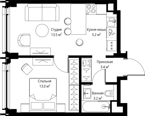 Купить квартиру в новостройках у метро Дмитровская в Москве. Вариант № 141462, 0, площадь -  квм, цена 29108000 рублей