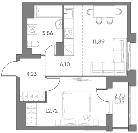 Купить квартиру в ЖК Аквилон Beside 2.0 в Москве. Вариант № 841999, 0, площадь - квм, цена 15759982.0000 рублей