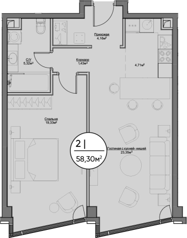 Купить квартиру на вторичке в ЖК Hide в Москве. Вариант № 64797, 0, площадь -  квм, цена 37531812 рублей