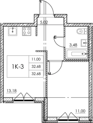 Купить квартиру в ЖК Стороны Света 2 в Ленинградской области. Вариант № 7790649, 0, площадь -  квм, цена 4771280 рублей