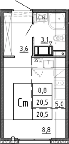 Купить квартиру в новостройках в ЖК Ручьи 2 в Санкт-Петербурге. Вариант № 9510591, 0, площадь -  квм, цена 4149097 рублей