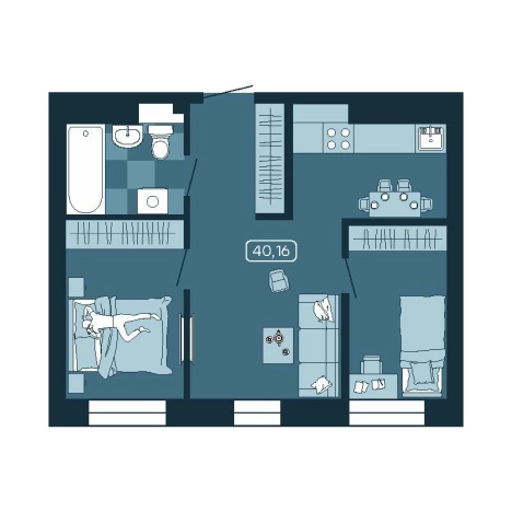 Купить двухкомнатную квартиру в новостройках в ЖК Соболь в Владивостоке. Вариант № 5460165, 0, площадь -  квм, цена 7540040 рублей