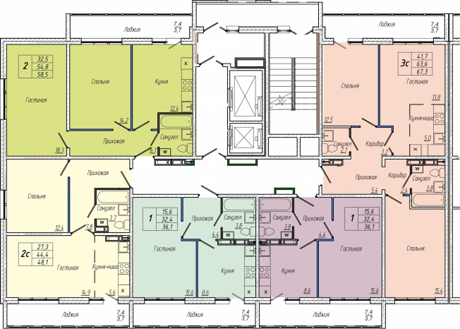 Купить квартиру в новостройках в ЖК Кемерово Сити (Кемерово) в Кемерове. Вариант № 109730, 1, площадь -  квм, цена 5950000 рублей