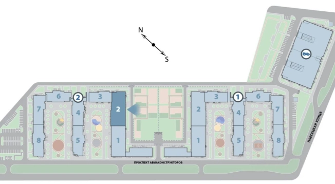 Купить однокомнатную квартиру в районе Приморский в Санкт-Петербурге. Вариант № 7713316, 2, площадь -  квм, цена 9125000 рублей