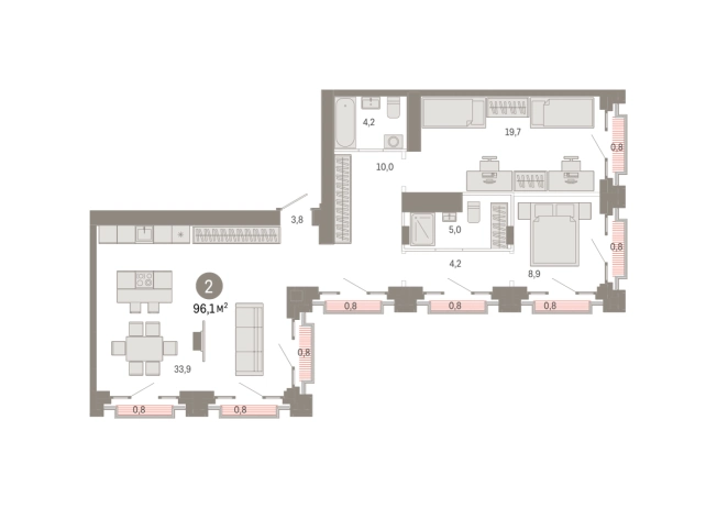 Купить двухкомнатную квартиру в новостройках в ЖК Метроном в Москве. Вариант № 8468290, 0, площадь -  квм, цена 30010000 рублей
