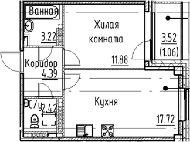 Купить квартиру в новостройках в ЖК Кронфорт в Санкт-Петербурге. Вариант № 6830452, 0, площадь -  квм, цена 10650640 рублей