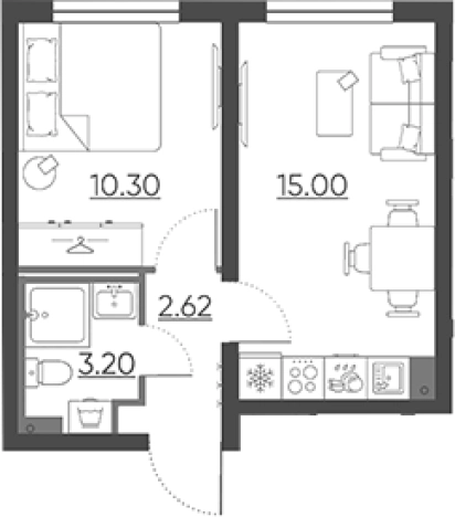 Купить квартиру в новостройках в ЖК Ручьи 2 в Санкт-Петербурге. Вариант № 7608563, 0, площадь - квм, цена 7024218 рублей