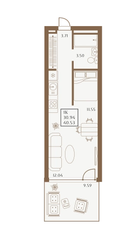 Купить квартиру в новостройках в Республике Крым. Вариант № 9681694, 1, площадь -  квм, цена 15685110 рублей