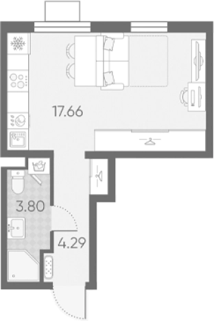 Купить Студию в новостройках в ЖК Морская миля в Санкт-Петербурге. Вариант № 6890509, 0, площадь -  квм, цена 7924923 рублей