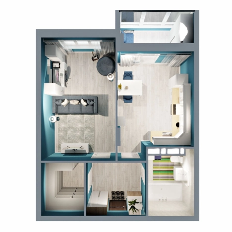 Купить квартиру в новостройках в ЖК "Чайковский" в Коврове. Вариант № 146441, 1, площадь -  квм, цена 4669390 рублей