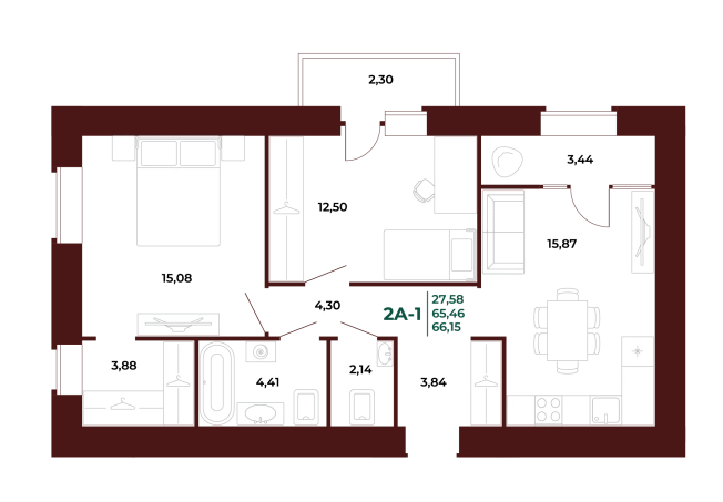 Купить двухкомнатную квартиру в новостройках в ЖК Жилой комплекс "Арбери" в Пензе. Вариант № 418741, 0, площадь -  квм, цена 8134960 рублей