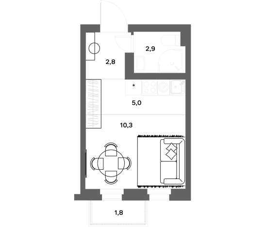 Купить квартиру у метро Девяткино в Ленинградской области. Вариант № 7830216, 0, площадь -  квм, цена 4300000 рублей