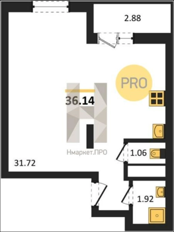 Купить квартиру в новостройках в ЖК Навигатор в Воронеже. Вариант № 3424379, 0, площадь - квм, цена 4972864 рублей