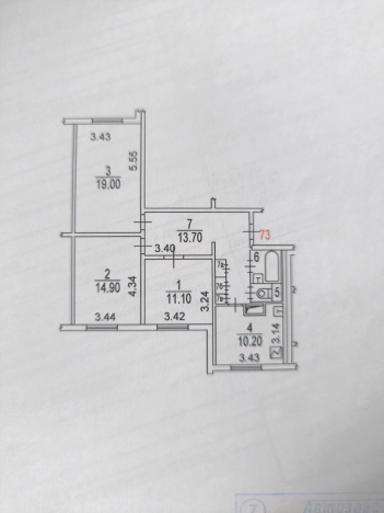 Купить трехкомнатную квартиру в ЮВАО в Москве. Вариант № 2542790, 26, площадь -  квм, цена 15800000 рублей