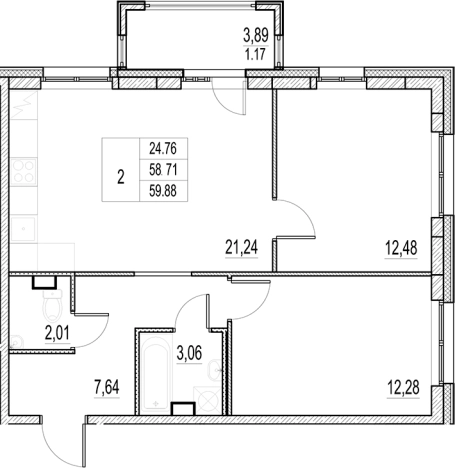 Купить трехкомнатную квартиру у метро Звёздная в Санкт-Петербурге. Вариант № 9097813, 0, площадь -  квм, цена 10290000 рублей