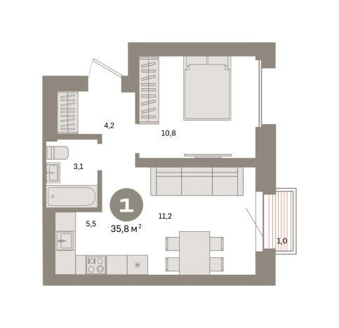Купить однокомнатную квартиру в новостройках на улице Тагильская в Москве. Вариант № 8484425, 0, площадь -  квм, цена 18310000 рублей