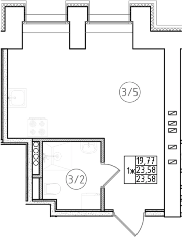 Купить Студию в ЖК Апарт-отель Фомин в Санкт-Петербурге. Вариант № 6230574, 0, площадь -  квм, цена 5640000 рублей