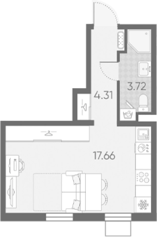 Купить Студию в новостройках в ЖК Морская миля в Санкт-Петербурге. Вариант № 6890783, 0, площадь -  квм, цена 7919687 рублей