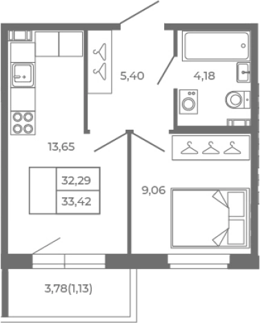 Купить квартиру в ЖК Новая история в Сертолове. Вариант № 6962837, 0, площадь -  квм, цена 7352400 рублей