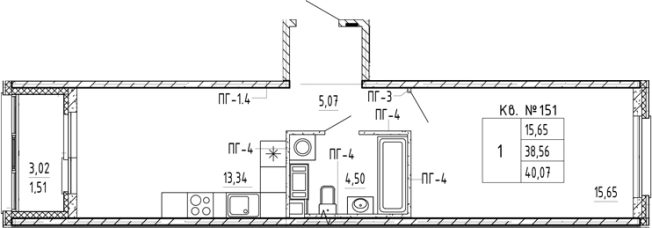 Купить однокомнатную квартиру в новостройках в ЖК PlUS Пулковский в Санкт-Петербурге. Вариант № 5586148, 0, площадь -  квм, цена 8446756 рублей