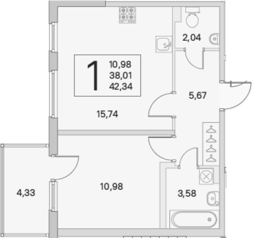 Купить двухкомнатную квартиру в ЖК Новое Сертолово в Сертолове. Вариант № 66907, 0, площадь -  квм, цена 6617541 рублей