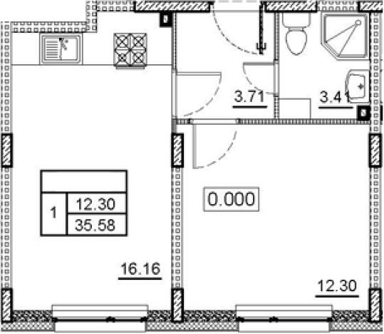 Купить двухкомнатную квартиру на улице Кутышева в Ленинградской области. Вариант № 4034651, 0, площадь -  квм, цена 4828000 рублей