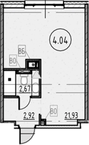 Купить Студию в новостройках у метро Обухово в Санкт-Петербурге. Вариант № 4162977, 0, площадь -  квм, цена 6447241 рублей