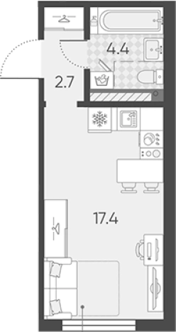 Купить квартиру в новостройках в ЖК Пулково Lake в Санкт-Петербурге. Вариант № 7597324, 0, площадь -  квм, цена 6273421 рублей