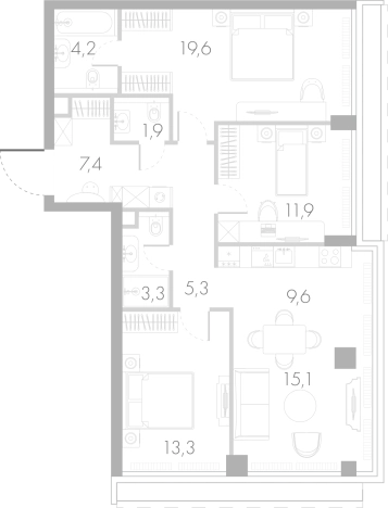 Купить квартиру в районе Дорогомилово в Москве. Вариант № 90822, 0, площадь -  квм, цена 92106227 рублей