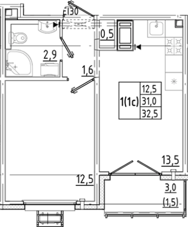 Купить двухкомнатную квартиру в новостройках в ЖК Цветной город в Санкт-Петербурге. Вариант № 8086245, 0, площадь -  квм, цена 6005415 рублей