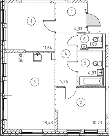 Купить квартиру в новостройках в ЖК Новое Колпино в Санкт-Петербурге. Вариант № 9152052, 0, площадь -  квм, цена 9994230 рублей