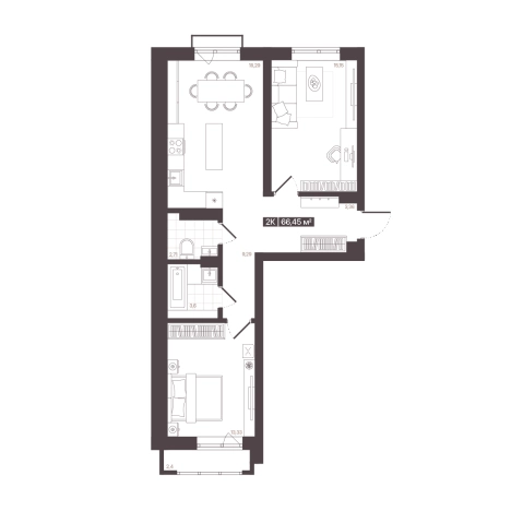 Купить квартиру в новостройках в районе Центральный в Кемерове. Вариант № 170718, 0, площадь -  квм, цена 9449722 рублей