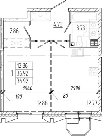 Купить квартиру в ЖК Всевгород в Ленинградской области. Вариант № 6250830, 0, площадь -  квм, цена 5910892 рублей