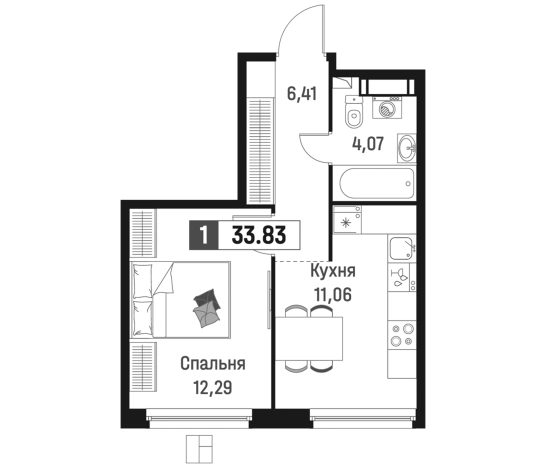 Купить однокомнатную квартиру в ЖК Максималист в Мурине. Вариант № 6867167, 0, площадь -  квм, цена 6588160 рублей