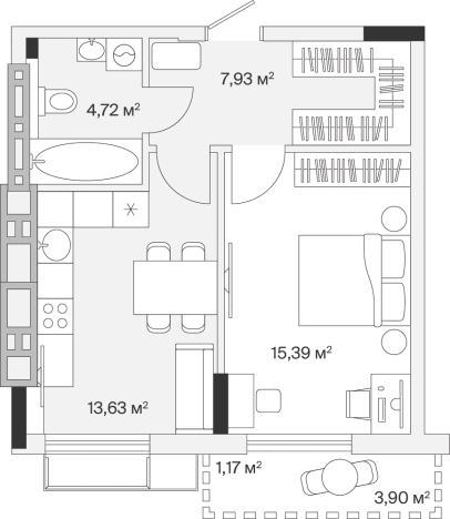 Купить квартиру в новостройках на улице Весенняя в Калининграде. Вариант № 100824, 0, площадь -  квм, цена 7721203 рублей