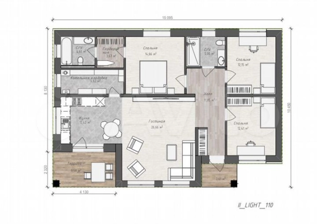 Купить дом в Барнауле. Вариант № 2466220, 0, площадь -  квм, цена 13376300 рублей