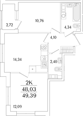 Купить двухкомнатную квартиру в новостройках в ЖК Гранат в Санкт-Петербурге. Вариант № 6257386, 0, площадь -  квм, цена 16225274 рублей