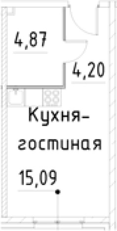 Купить Студию в новостройках на улице проспект Большевиков в Санкт-Петербурге. Вариант № 7596815, 0, площадь -  квм, цена 5223927 рублей