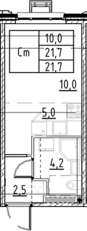 Купить Студию в новостройках в ЖК Пулково Lake в Санкт-Петербурге. Вариант № 7597425, 0, площадь -  квм, цена 5413412 рублей