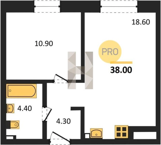 Купить однокомнатную квартиру в ЖК Город Оружейников в Удмуртской Республике. Вариант № 68756, 0, площадь -  квм, цена 2814560 рублей