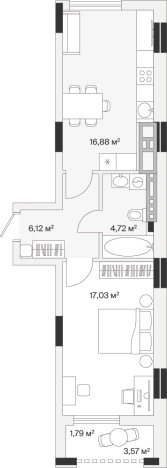 Купить квартиру в новостройках на улице Весенняя в Калининграде. Вариант № 101158, 0, площадь -  квм, цена 11799249 рублей