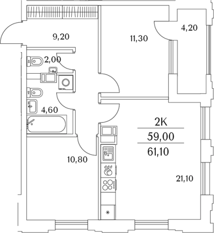 Купить трехкомнатную квартиру в ЖК Тайм Сквер в Санкт-Петербурге. Вариант № 8102734, 0, площадь -  квм, цена 16141790 рублей