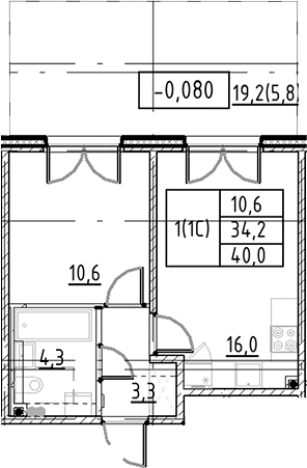 Купить квартиру в новостройках у метро Купчино в Санкт-Петербурге. Вариант № 7597548, 0, площадь -  квм, цена 9187600 рублей