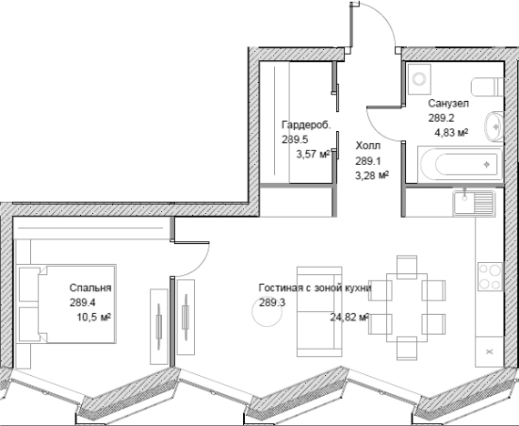 Купить квартиру у метро Тульская в Москве. Вариант № 84458, 0, площадь -  квм, цена 22155800 рублей