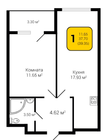 Купить квартиру в новостройках в ЖК жк Дом у Ротонды в Воронеже. Вариант № 156875, 0, площадь -  квм, цена 5902500 рублей