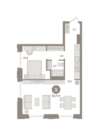 Купить однокомнатную квартиру у метро Фонвизинская в Москве. Вариант № 8625623, 0, площадь -  квм, цена 28190000 рублей