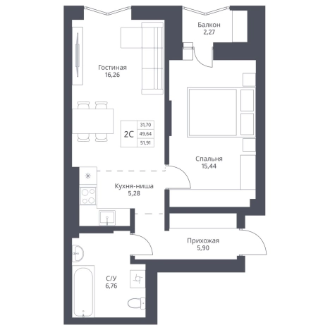 Купить двухкомнатную квартиру в ЖК Актив (Новосибирск) в Новосибирске. Вариант № 10031241, 0, площадь -  квм, цена 10950000 рублей